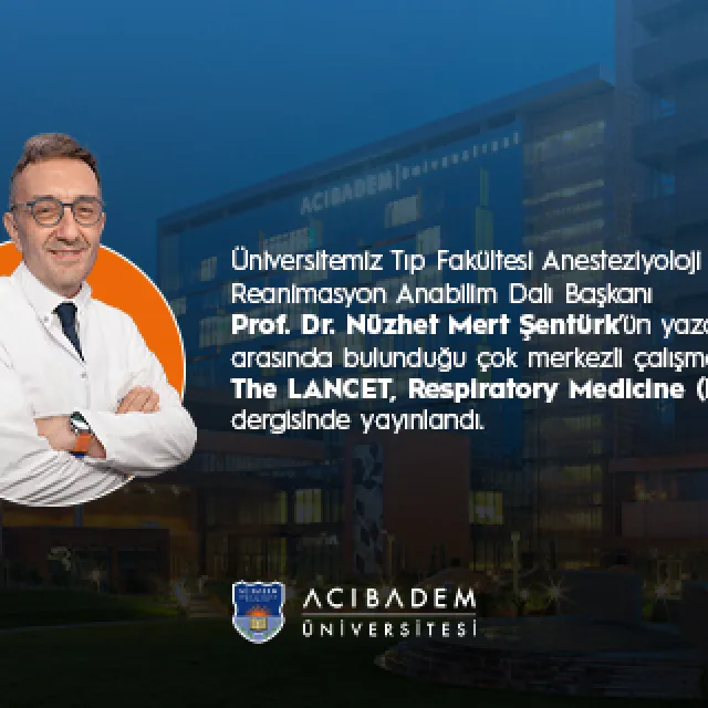 Prof.Dr. Nüzhet Mert Şentürk'ün Makalesi Lancet’te Yayınlandı